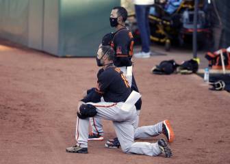 Gabe Kapler encabeza protestas en duelo de Giants