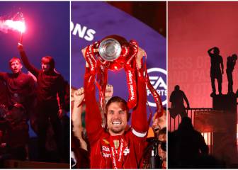 En imágenes: Liverpool levanta el trofeo de Premier League