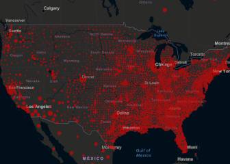 Casos y muertos por estados de coronavirus en USA; 28 de julio