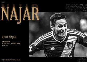 ¡Otra baja para LAFC! Andy Najar no jugará contra Galaxy