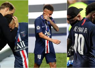 En fotos: frustración y llanto de Neymar en Champions