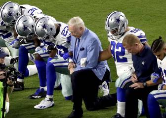 Jerry Jones buscará maneras de protestar durante el himno