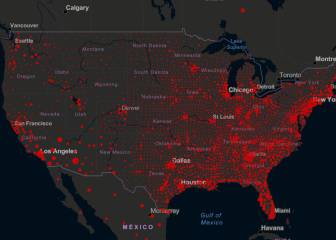 Casos y muertos por estados de coronavirus en USA; 5 septiembre