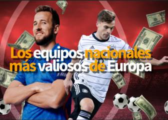 Los equipos nacionales más valiosos de Europa
