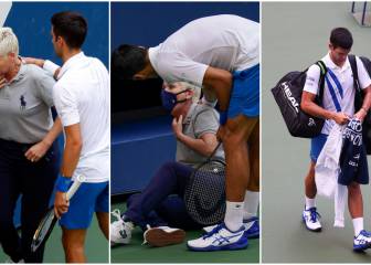 En imágenes: La descalificación de Novak Djokovic del US Open