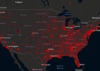 Casos y muertos por estados de coronavirus en USA; 7 de septiembre