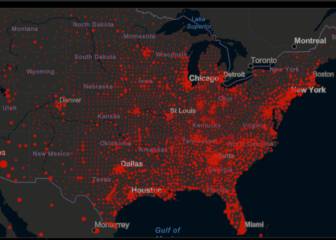 Casos y muertes por estado de coronavirus en USA; 10 de septiembre