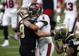 Drew Brees le gana a Tom Brady el duelo de cuarentones