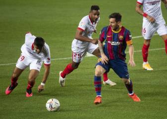 Sevilla le sacó el empate a un Barca con altibajos