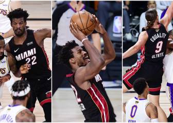 En fotos: Jimmy Butler le da vida a Miami Heat ante Lakers