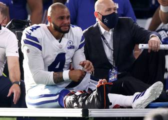 Dak Prescott sale del partido con lesión en el tobillo derecho