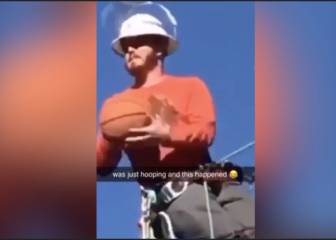 Hace un tiro desde el poste de electricidad y pasa esto