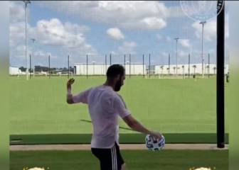 Tiro hipnótico de Higuaín en el entrenamiento de Inter Miami