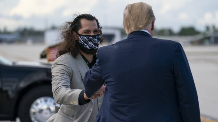 Jorge Masvidal se reúne con Donald Trump en Florida