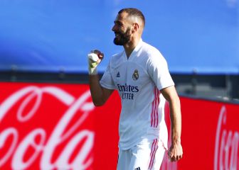 Así fue el doblete de Benzema; Real Madrid 4-1 Huesca