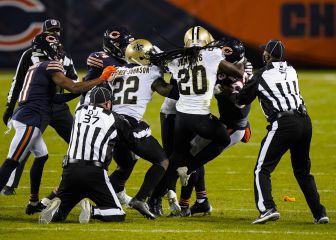 WR de Bears provoca pelea tras golpear a DB de Saints