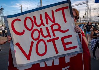 Siguen las protestas de seguidores de Trump en Nevada
