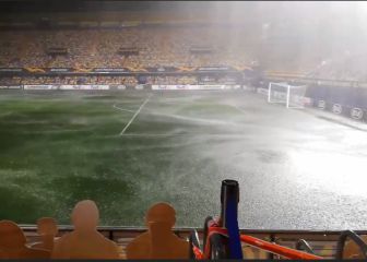 Tremenda lluvia aplaza partido del Villarreal en Europa League