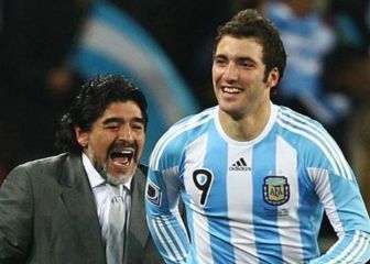 Gonzalo Higuaín le envía un emotivo mensaje a Maradona