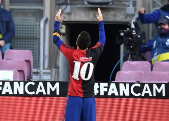 ¡Con dedicatoria al cielo! Messi dedica gol a Maradona