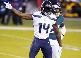 Metcalf tuvo motivación extra en el juego contra Eagles