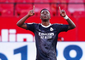 El Real Madrid se adelantó sobre Sevilla con gol de Vinícius
