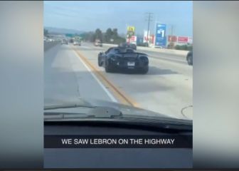 Se encuentran a LeBron James en la carretera y se hace viral