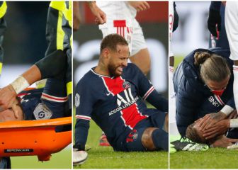 En imágenes: La lesión que provocó el llanto de Neymar