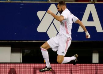 Revive el gol de Benzema con que el Madrid ya vence al Eibar