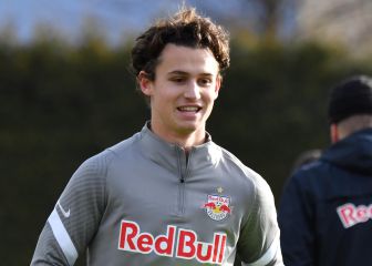 Aaronson ya tuvo su primer entrenamiento con el Salzburg