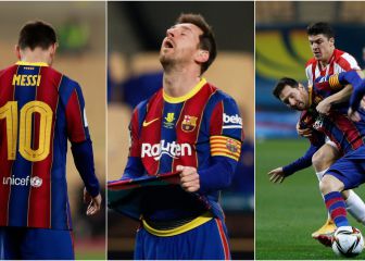 Final perdida y primera expulsión de Messi en el Barca