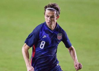 Brenden Aaronson debutó en la victoria de RB Salzburg