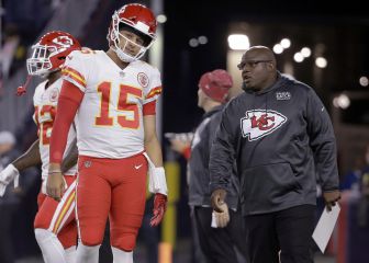 Mahomes, sorprendido de que Bienemy no sea head coach