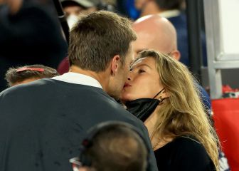 El apasionado beso de Gisele Bündchen a Tom Brady tras ganar la Super Bowl