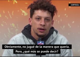 Patrick Mahomes: Obviamente no jugué como quise jugar