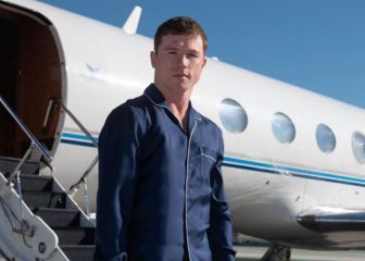 Canelo volvió a presumir lujosa pijama en su jet privado