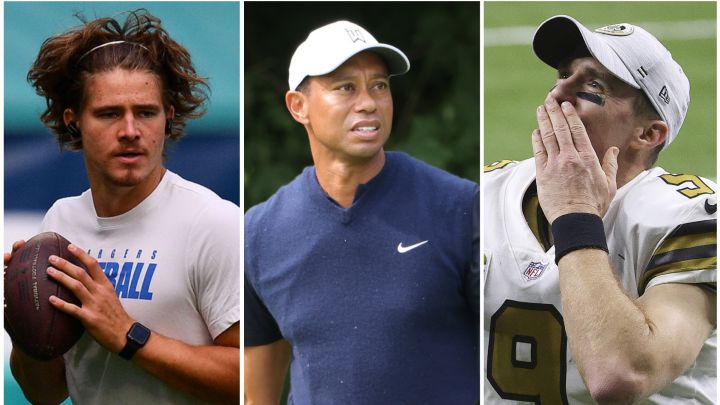 Reporte: Tiger Woods planeaba jugar golf con Drew Brees y Justin Herbert