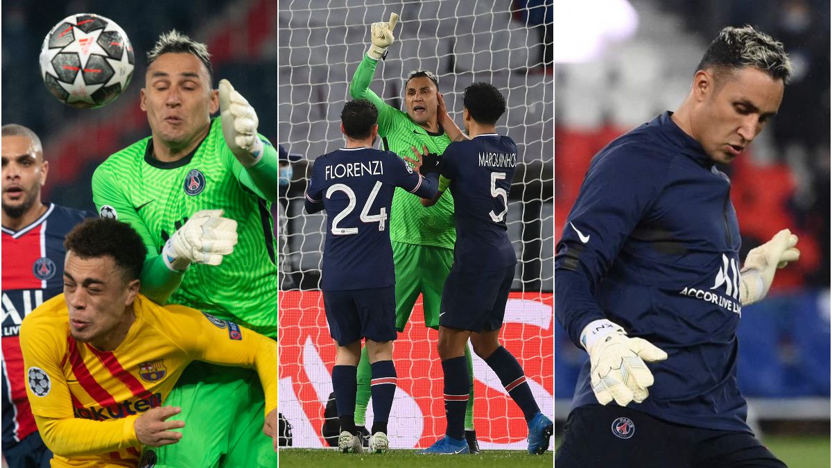 Keylor Navas’ great game against Barcelona in pictures