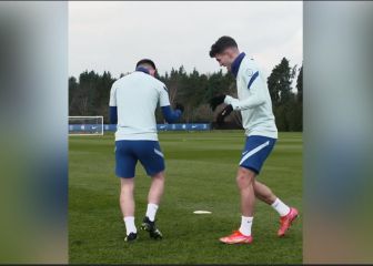 Así es el saludo de Pulisic en el entrenamiento del Chelsea