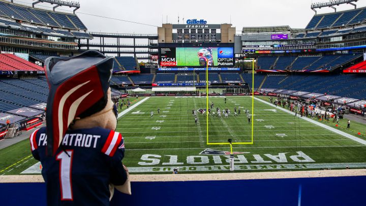 Panorámica del Gillette Stadium en partido de los Patriots