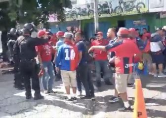 Violencia previo a final: dos aficionados heridos de FAS