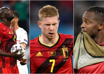 Lukaku, De Bruyne, Witsel: los rostros de decepción en Bélgica