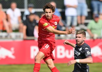 Aaronson sólo tardó 5 minutos para volver a anotar con Salzburg