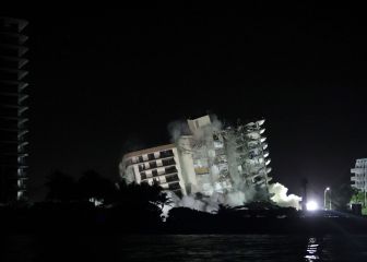 Derrumbe en Miami: resto del edificio es demolido