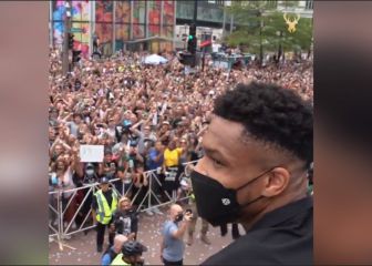 Así es como festeja con su gente un campeón de la NBA