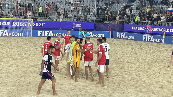 Estados Unidos cae en tiempos extra ante Unión del Fútbol Rusia en Mundial de Playa