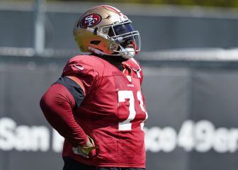 San Francisco 49ers toman precauciones con rodilla de Trent Williams