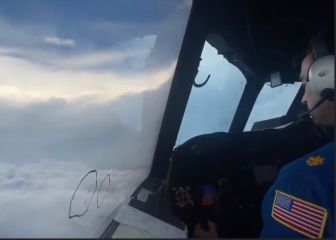 El avión que atravesó el ojo del huracán Ida antes de tocar tierra