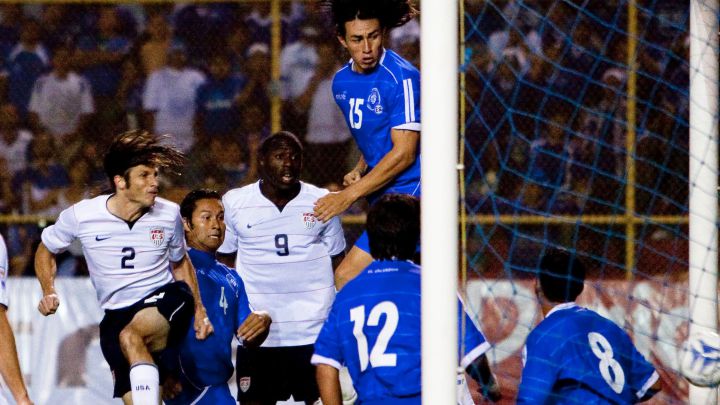 La alineación de la Selección USA en su última visita a El Salvador