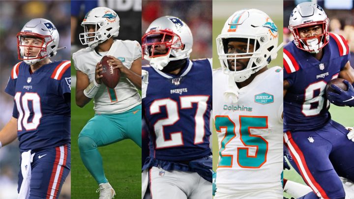 Los cinco jugadores ASeguir en el Dolphins vs Patriots